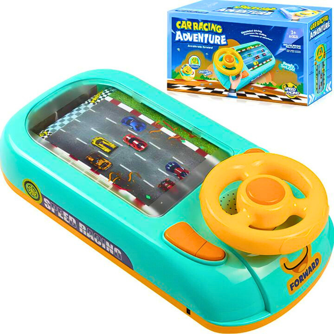 Dečija Trkačka Konzola sa Volanom – Interaktivna Auto Trka Igračka