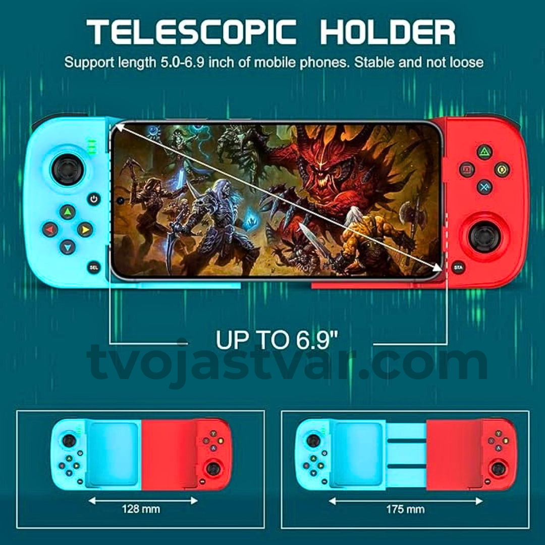 Bluetooth Gamepad za Telefon – Kontroler za iOS i Android
