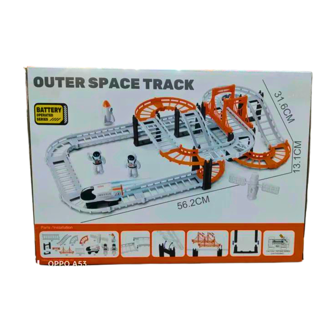 Outer Space Track 🚀 Interaktivna Svemirska Staza sa Vozilom i Astronautima