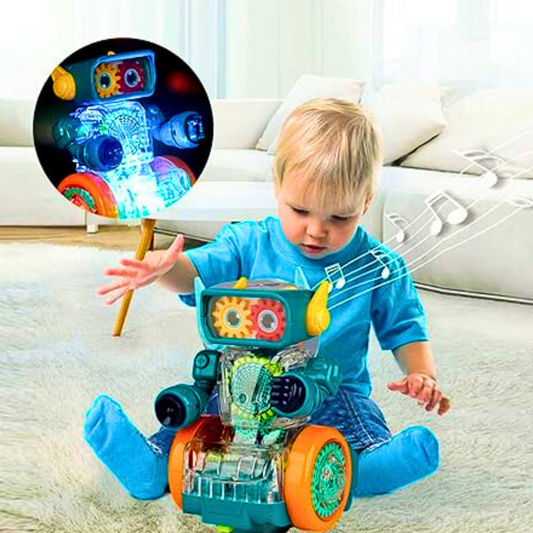 Svetleći muzički ROBOT -  sija, svira i kreće se!