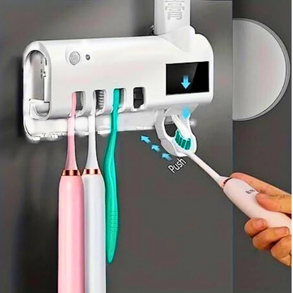 UV Sterilizator za Četkice za Zube + Automatski Dispanzer Paste | Higijena bez Bakterija