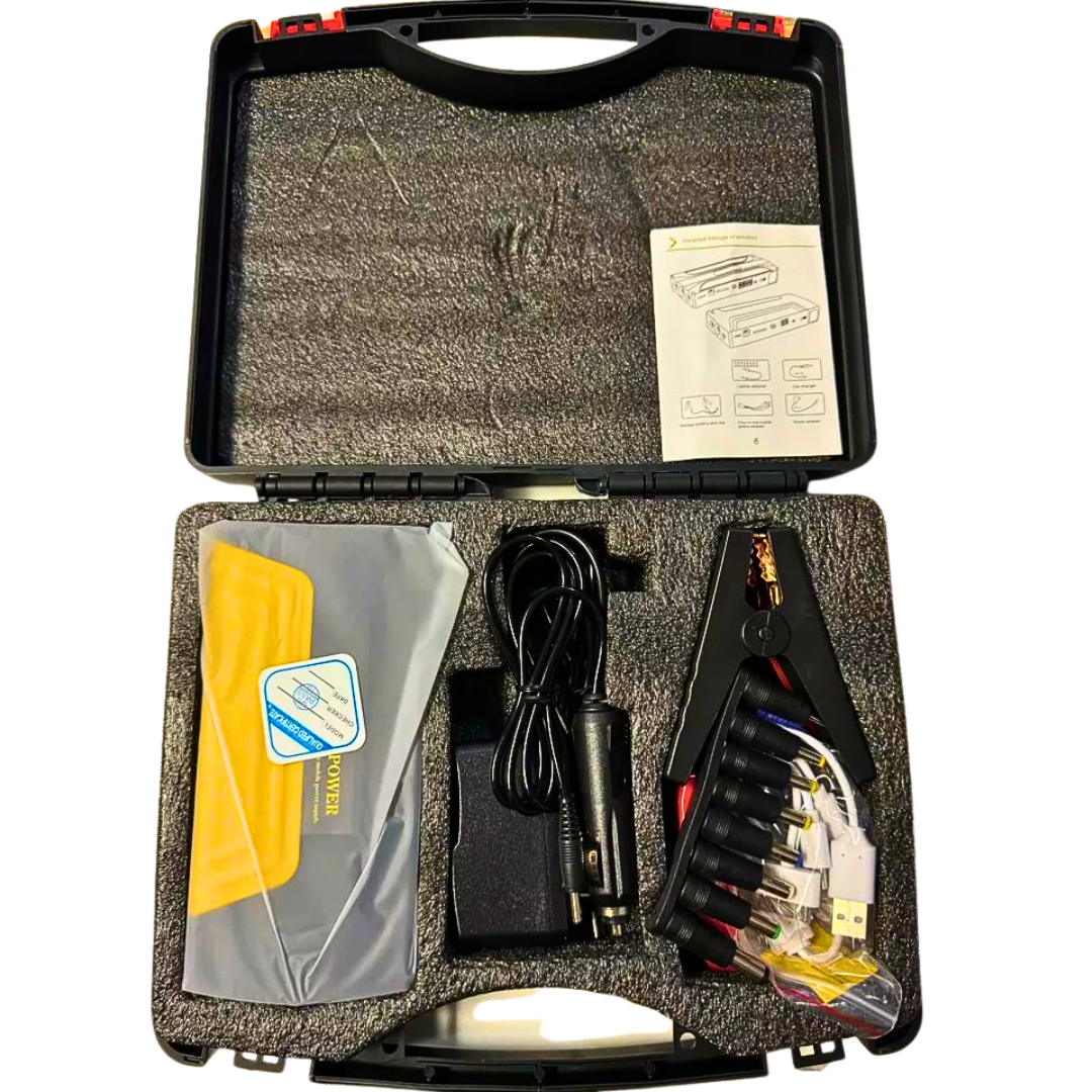 Multifunkcionalni Auto Jump Starter 12V – Prenosni Starter + Power Bank u Koferu