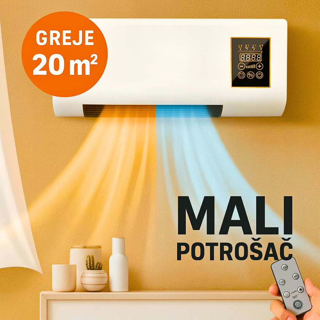 Zidni Grejač I Klima Sa Daljinskim – Mali Potrošač, Velika Ušteda