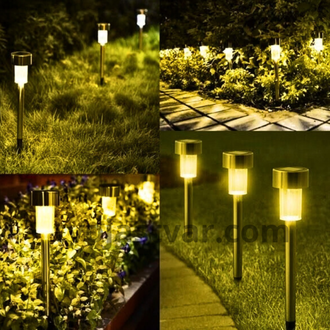 Solarne LED baštenske lampe (10 kom) – Automatsko osvetljenje za staze, dvorište i baštu