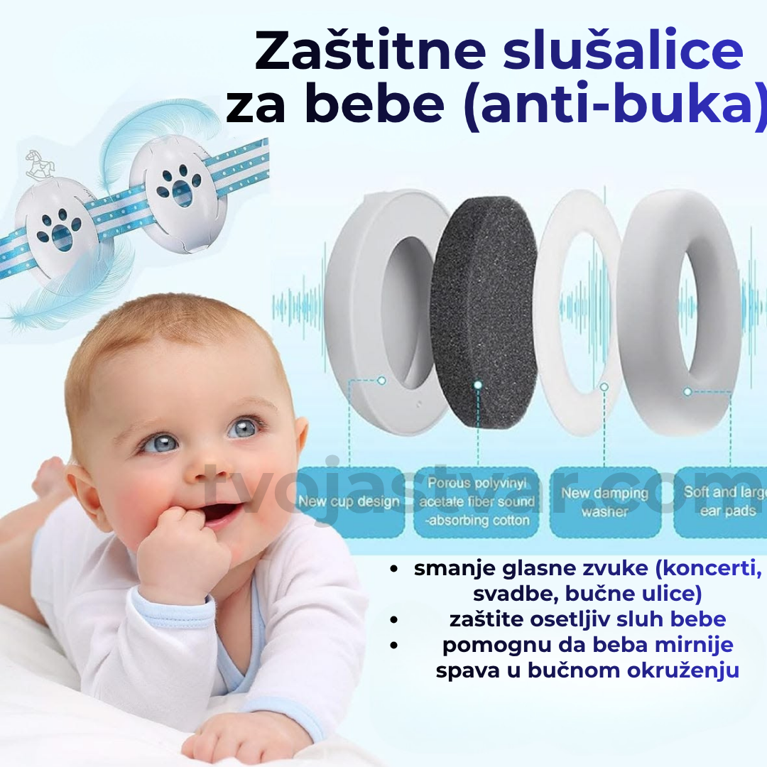 Dečije zaštitne slušalice protiv buke – Baby Earmuffs za bebe