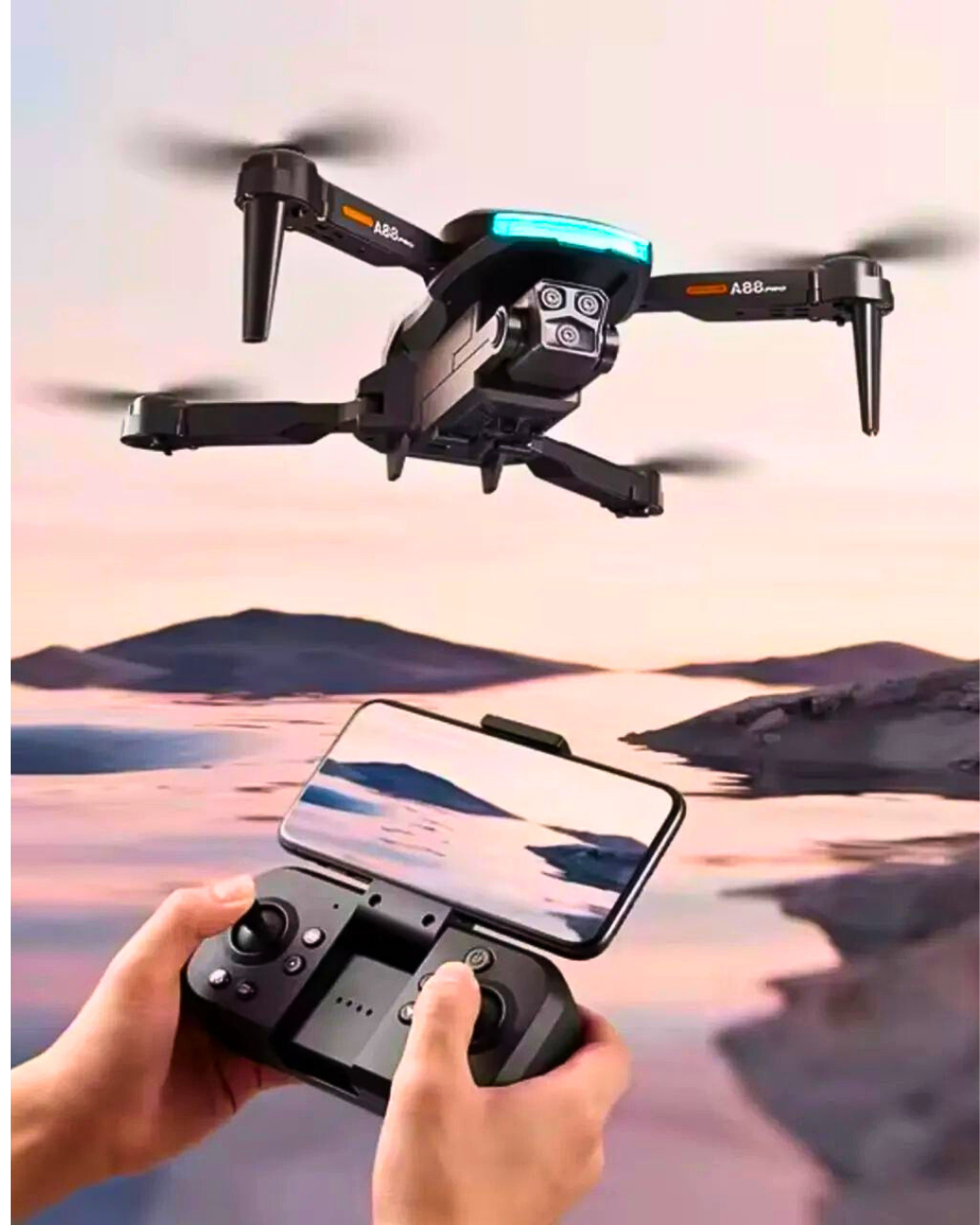 Dron A88 sa HD kamerom i WiFi kontrolom – Sklopivi Mini Dron za Snimanje iz Vazduha