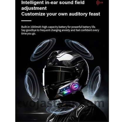 Bluetooth Interkom za Motor X3 Pro– IPX6 Vodootporan, Handsfree Pozivi, Muzika