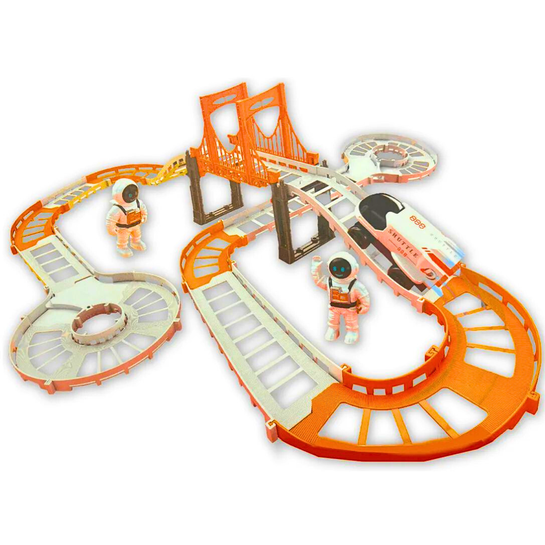 Outer Space Track 🚀 Interaktivna Svemirska Staza sa Vozilom i Astronautima
