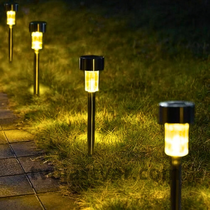 Solarne LED baštenske lampe (10 kom) – Automatsko osvetljenje za staze, dvorište i baštu