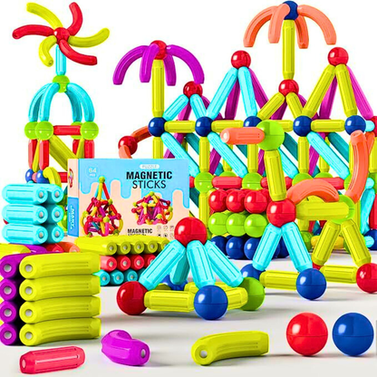 STEM Magnetni Kreativni Set – 64 Delova