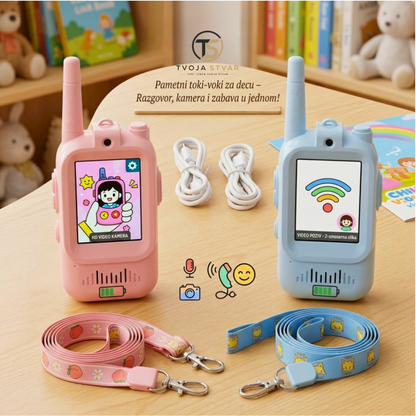 Dečiji Video Toki-Voki sa Kamerom i Ekranom 🎥📞