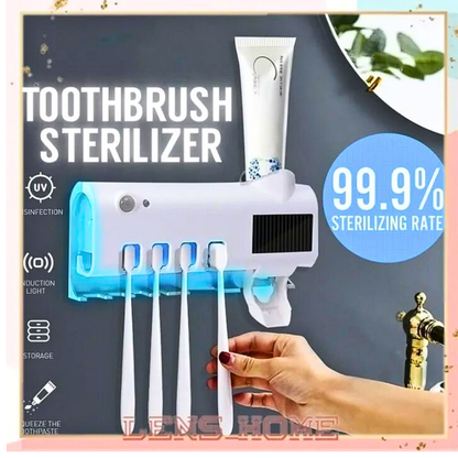 UV Sterilizator za Četkice za Zube + Automatski Dispanzer Paste | Higijena bez Bakterija