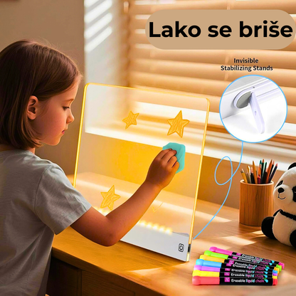 LED Svetleća Tabla za Pisanje i Crtanje