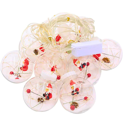 🎄 LED Svetleće Kugle 3m – Topla Praznična Dekoracija za Dom