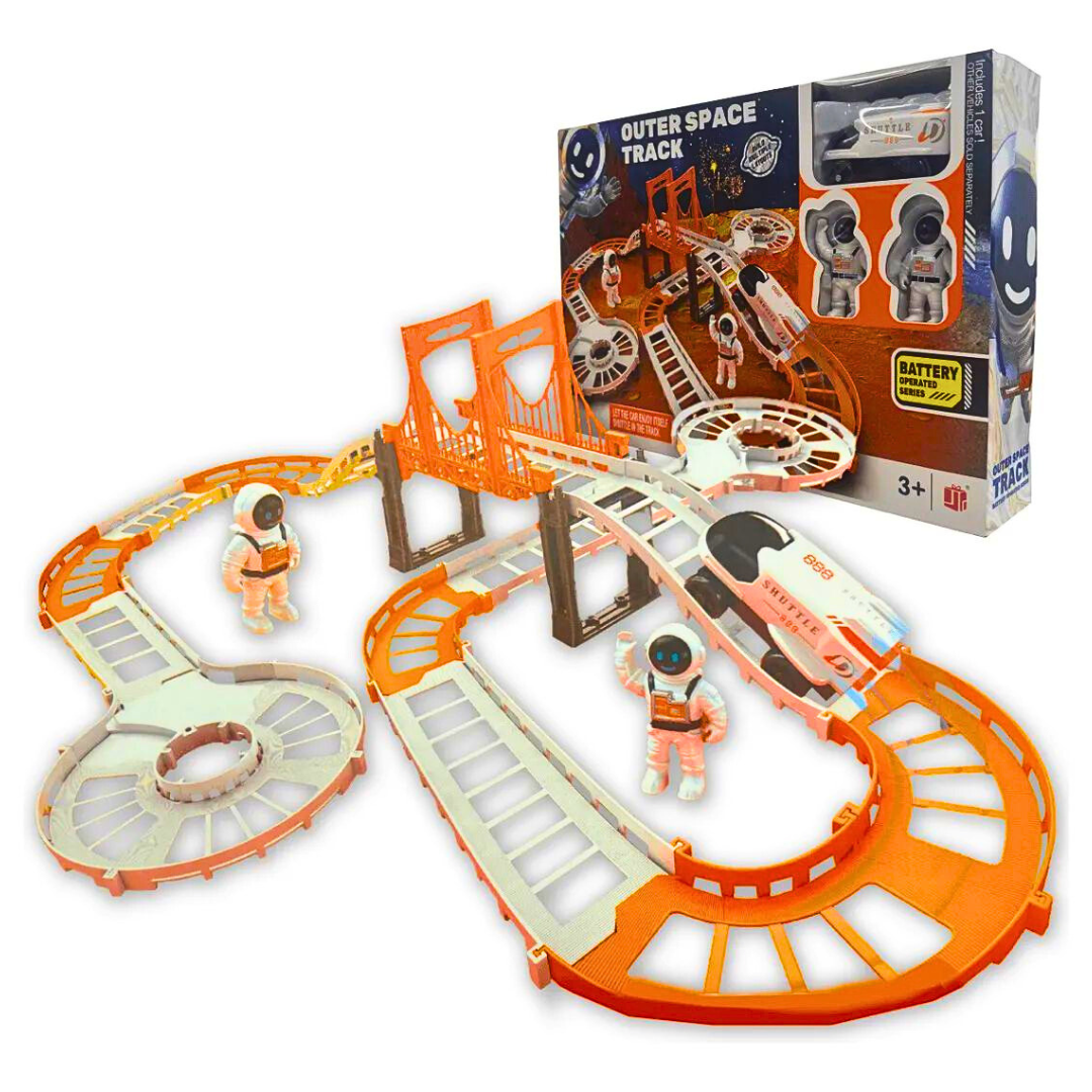 Outer Space Track 🚀 Interaktivna Svemirska Staza sa Vozilom i Astronautima