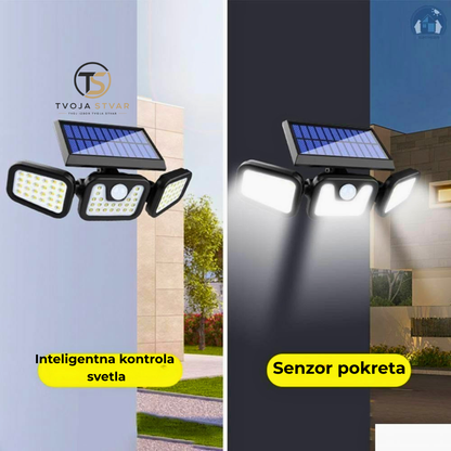 Solarna zidna lampa sa senzorom pokreta