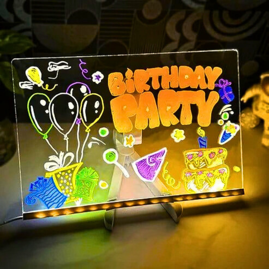 LED Svetleća Tabla za Pisanje i Crtanje