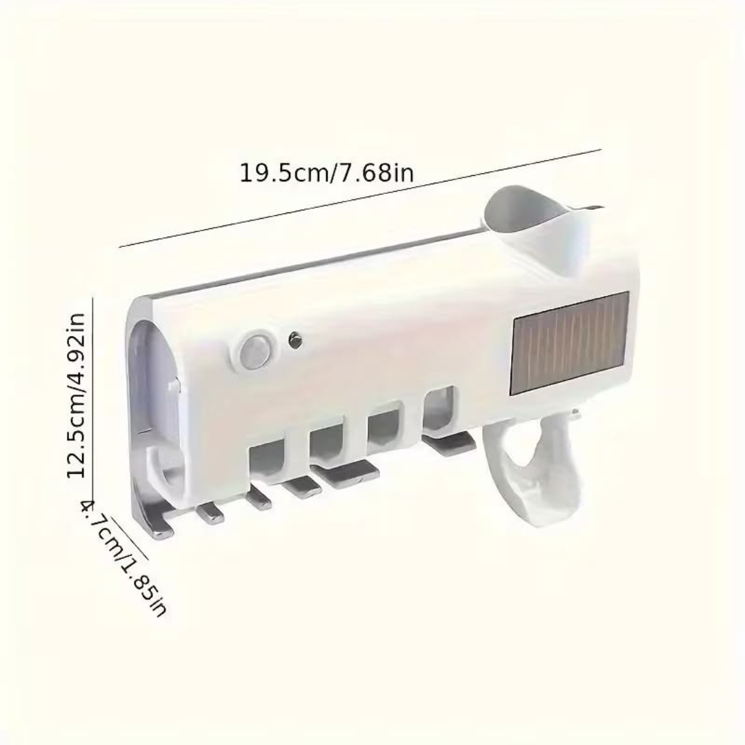 UV Sterilizator za Četkice za Zube + Automatski Dispanzer Paste | Higijena bez Bakterija
