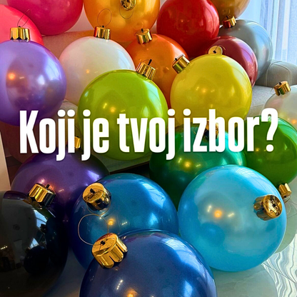 DBA PARTY Ball – Gigantske Novogodišnje Kugle u 20 Boja