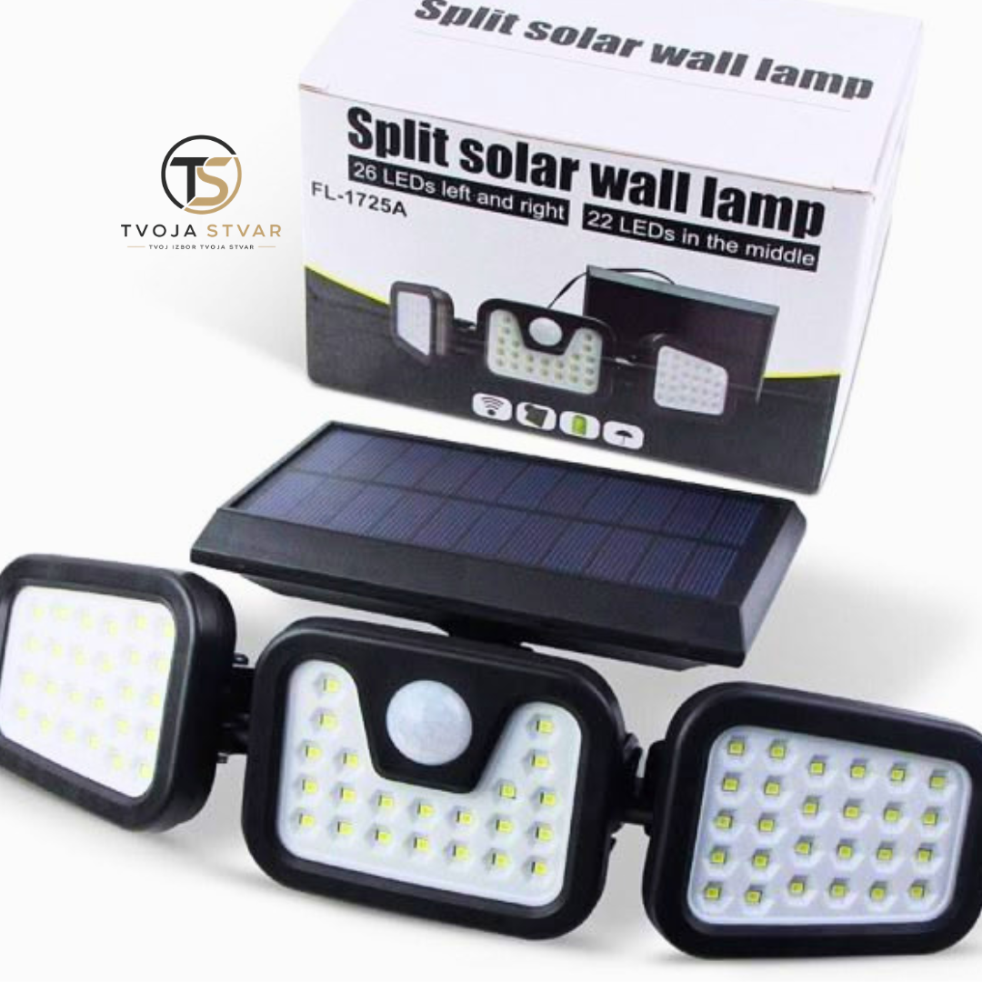 Solarna zidna lampa sa senzorom pokreta