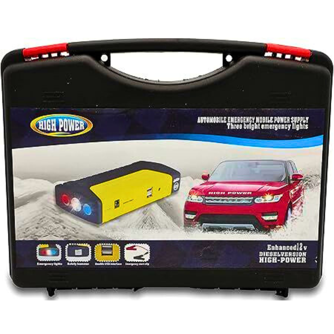 Multifunkcionalni Auto Jump Starter 12V – Prenosni Starter + Power Bank u Koferu