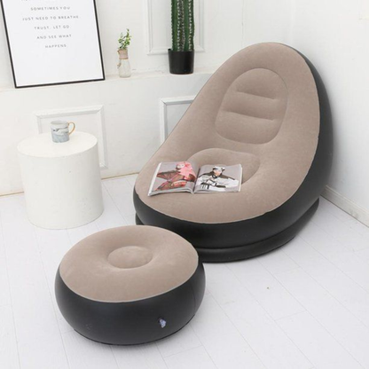 Lazy Bag Fotelja sa Tabureom – Ergonomska Fotelja za Maksimalnu Udobnost