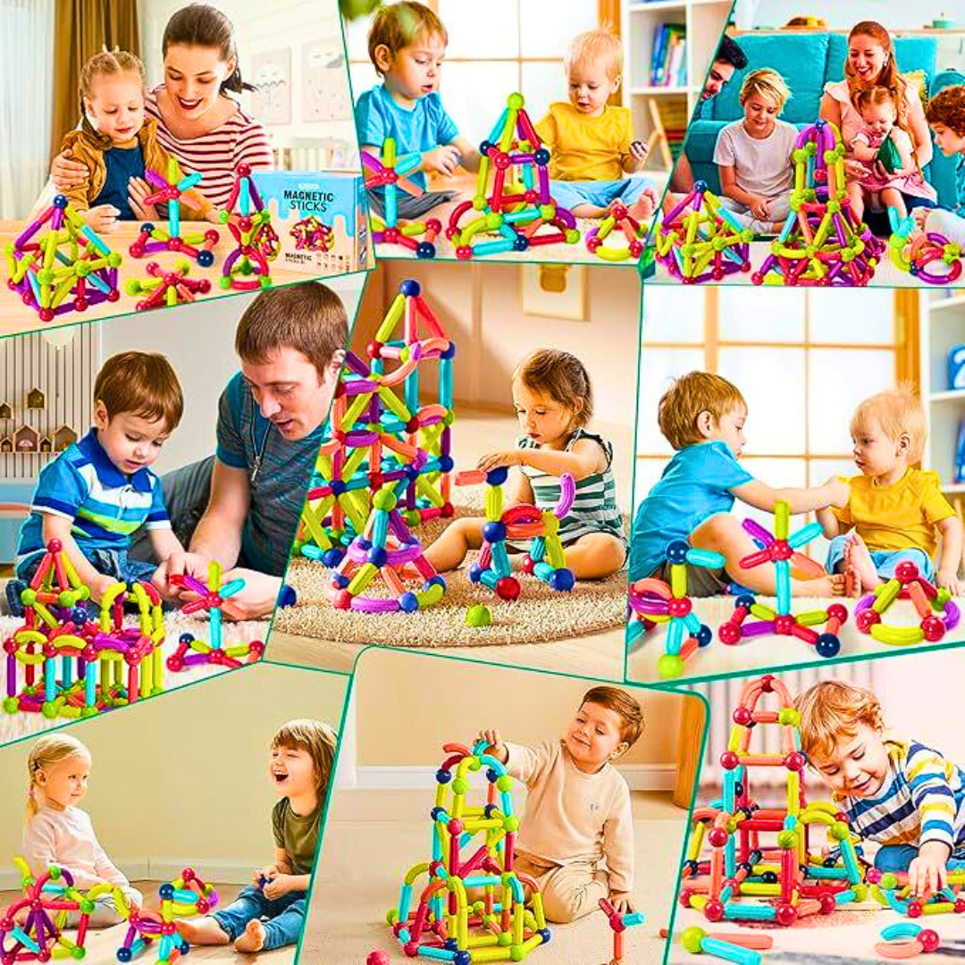 STEM Magnetni Kreativni Set – 64 Delova