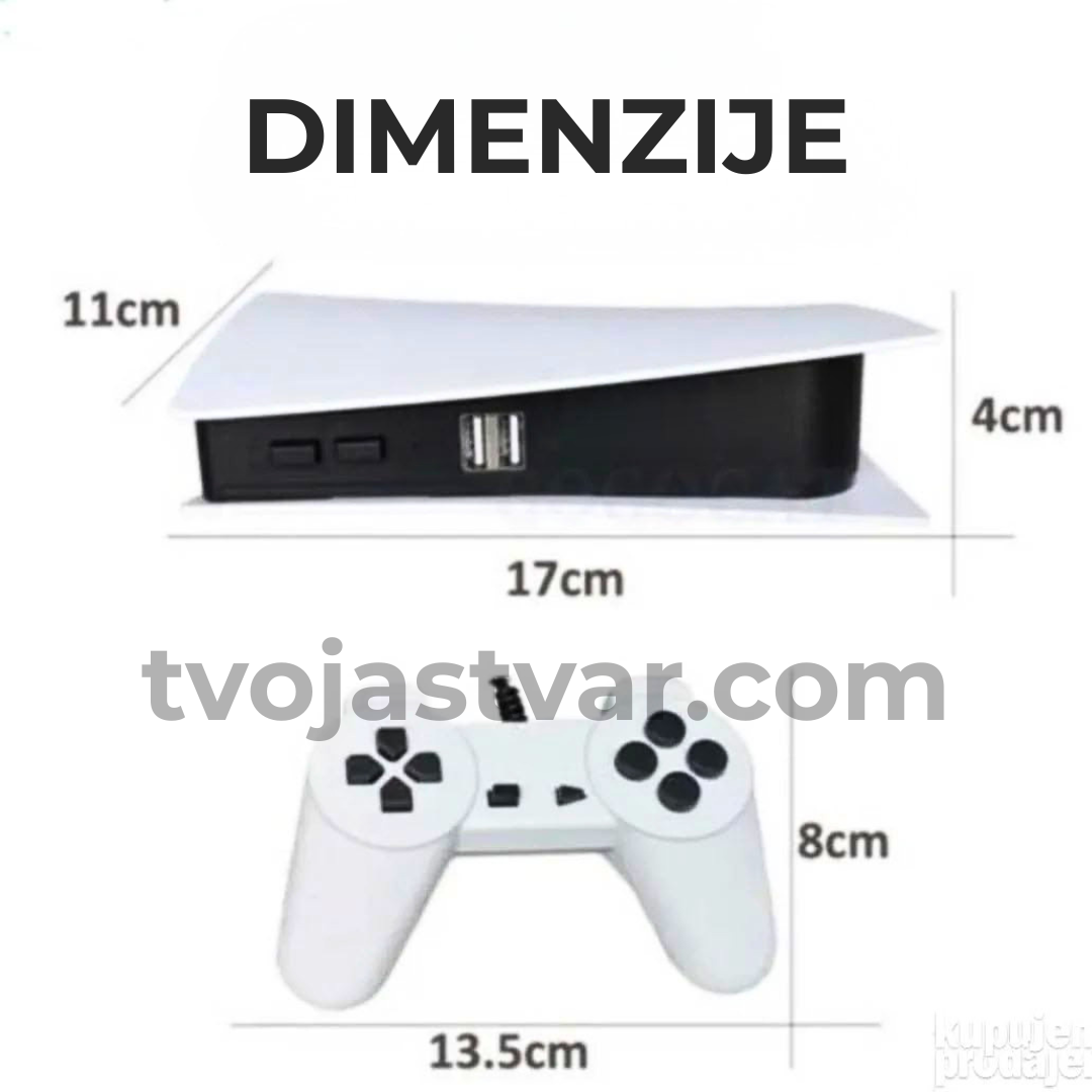Game Station 5 Retro Konzola – 200+ Klasik Igrica
