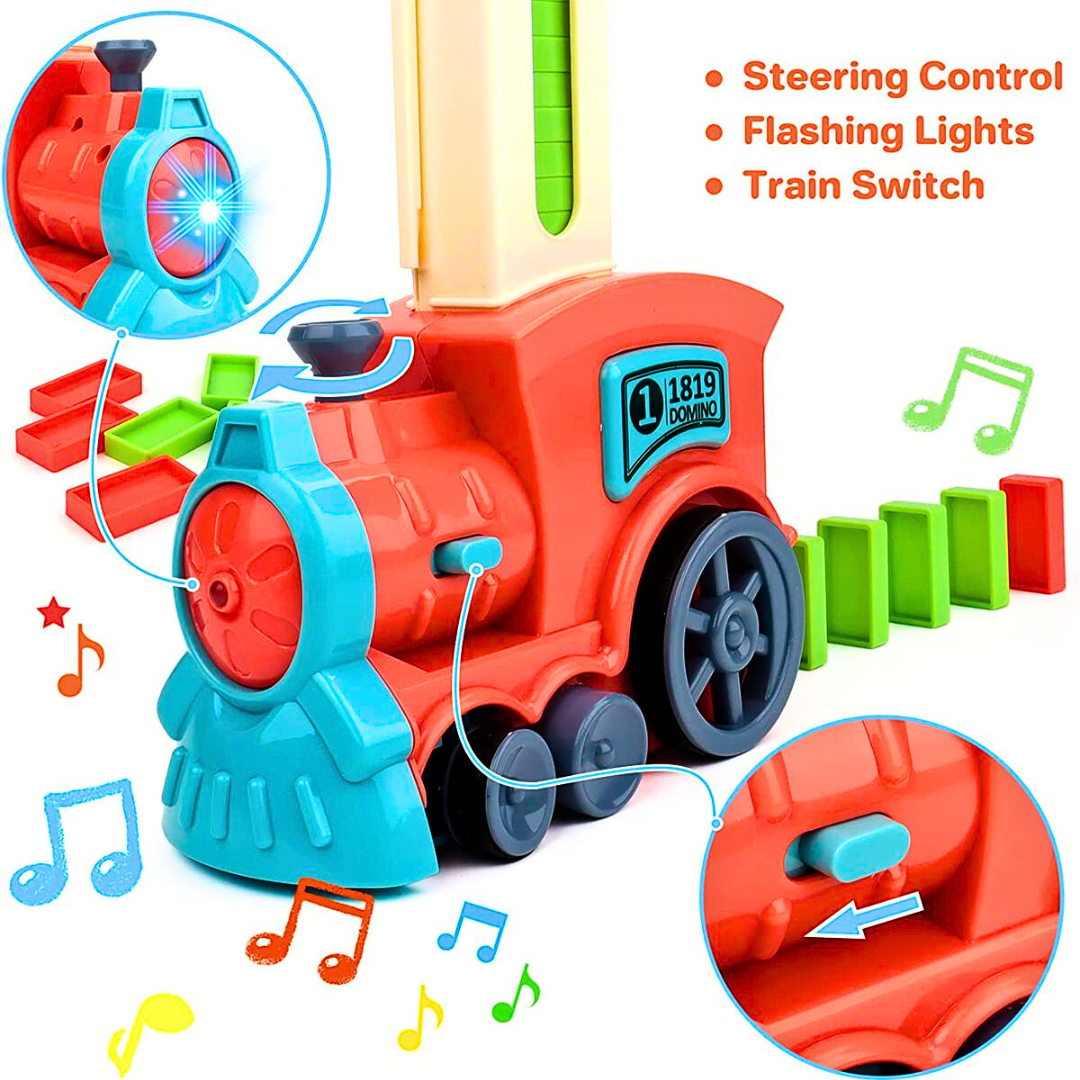 Domino Voz – Automatsko Slaganje Domina za Decu 🚂✨