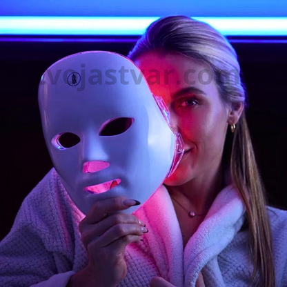 LED Maska za Lice 7u1 – Terapija Svetlom Protiv Akni, Bora i Fleka | Podmlađivanje Kože kod Kuće
