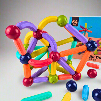 STEM Magnetni Kreativni Set – 64 Delova