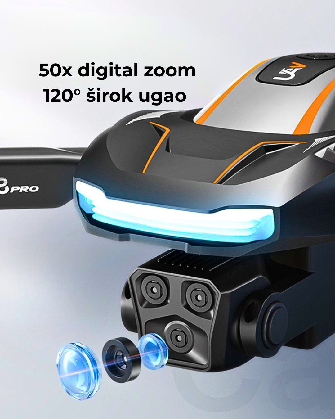 Dron A88 sa HD kamerom i WiFi kontrolom – Sklopivi Mini Dron za Snimanje iz Vazduha