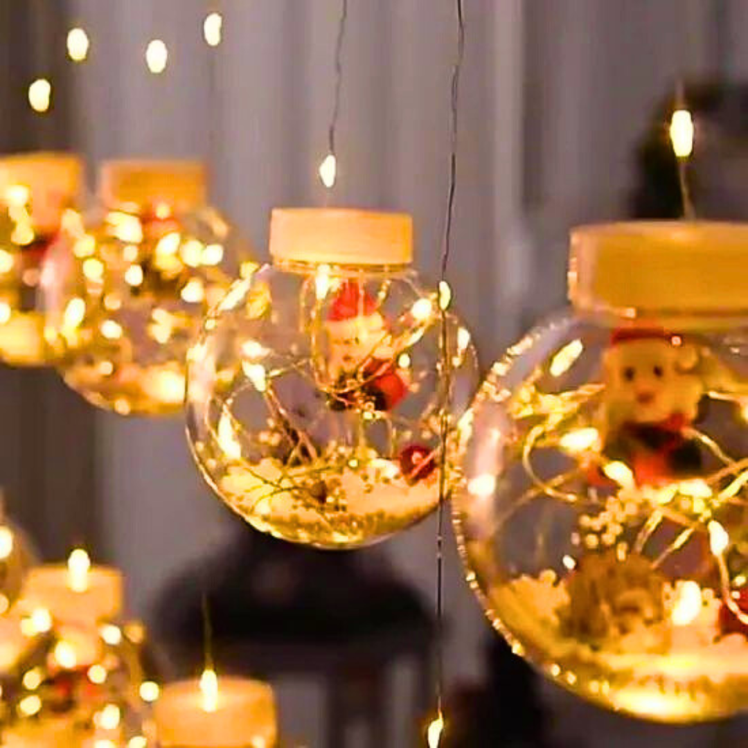 🎄 LED Svetleće Kugle 3m – Topla Praznična Dekoracija za Dom