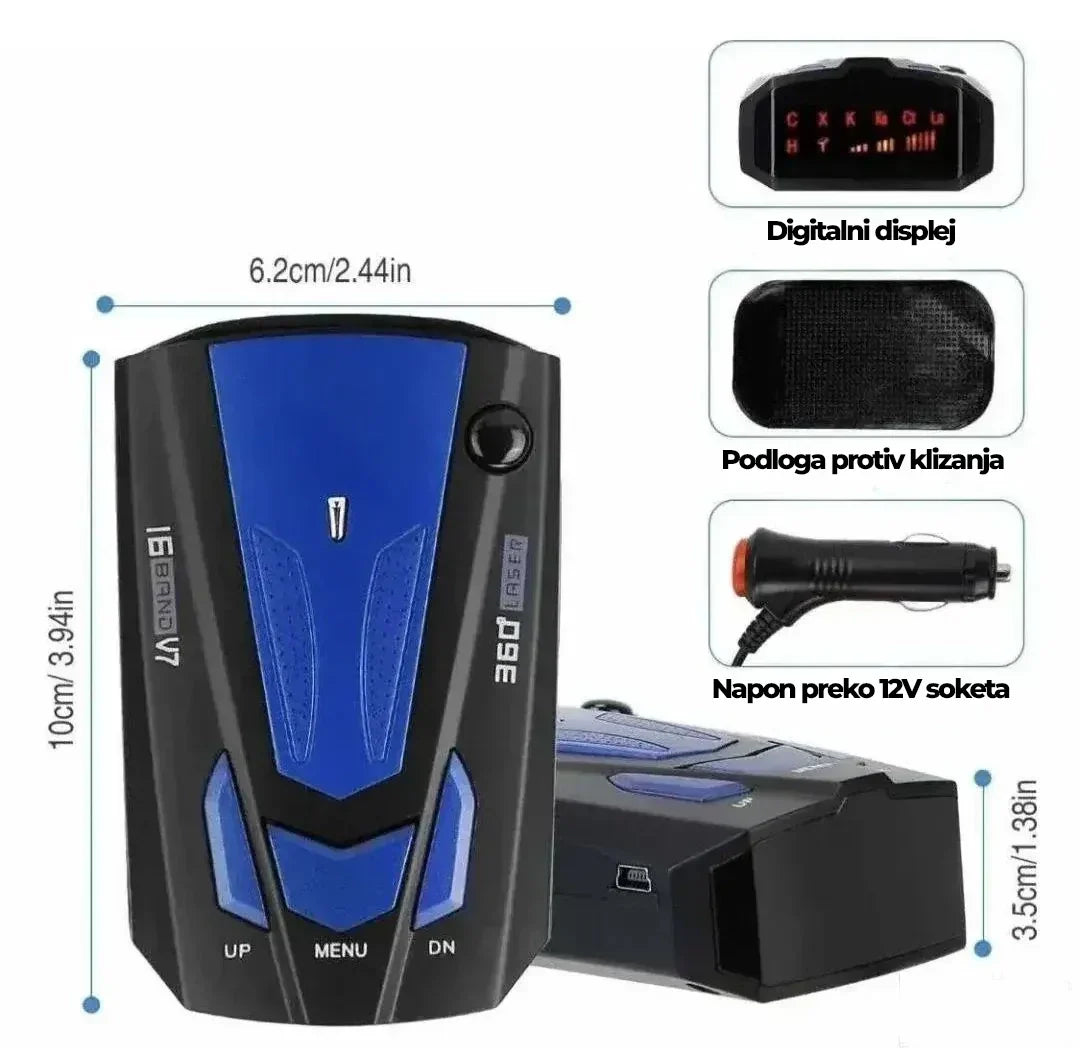 Pametni Radar Detektor V7
